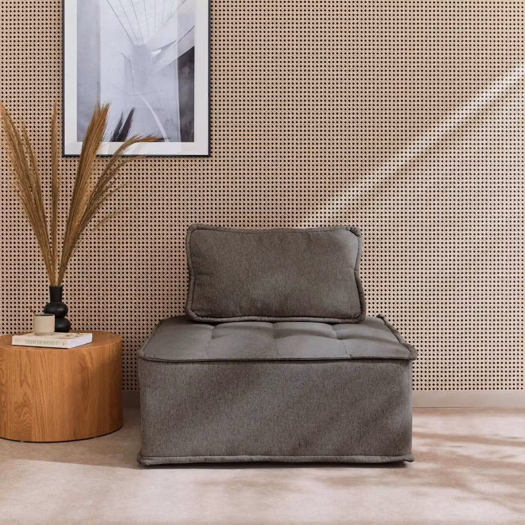 Modulo per divano modulare Sweeek grigio con struttura imbottita per soggiorno moderno – 2