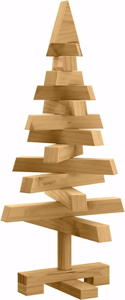 Alberi di Natale Marrone 60 cm Legno di pino massello