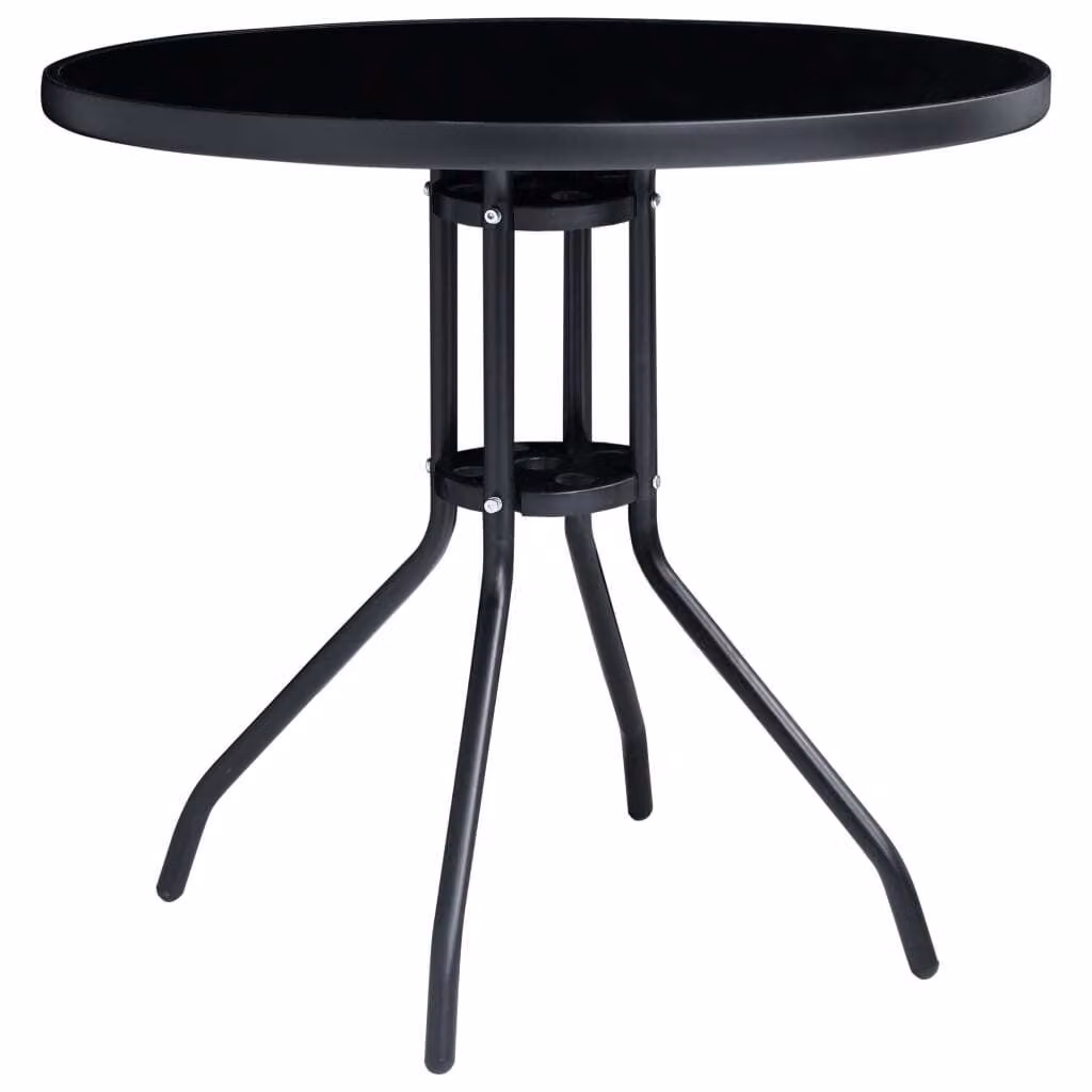 set bistrot 5 pezzi nero e antracite