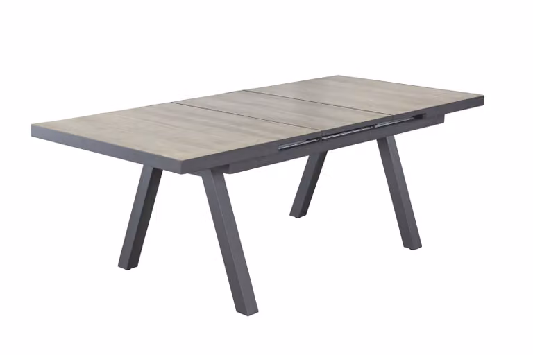 Tavolo da giardino Kentucky allungabile 160/210x100x75cm in ceramica marrone