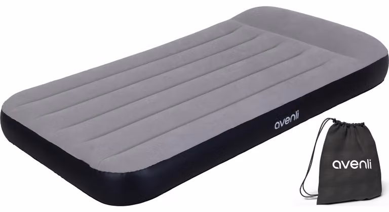 Materasso gonfiabile Avenli, letto ad aria 191 x 99 x 30 cm, letto per ospiti con pompa incorporata per 1 persona