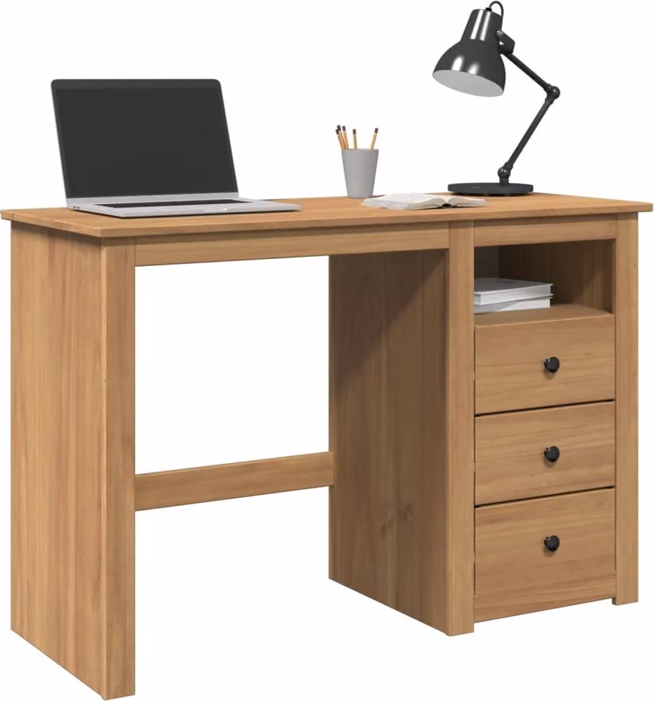 Maison Exclusive - Scrivania PANAMA, 112x45x75 cm, realizzata in legno massello di pino
