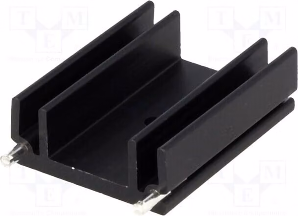 1 radiatore: stampato, larghezza: 29 mm, altezza: 12 mm, colore nero, 13K/W, modello HS-130-38, lunghezza: 37,5 mm