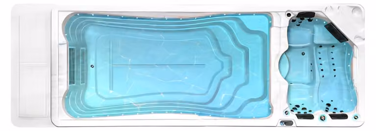 Whirlpool Hot Tub Spa Whirlwanne Sprudelbad Massagebadewanne Wellness 580x225cm