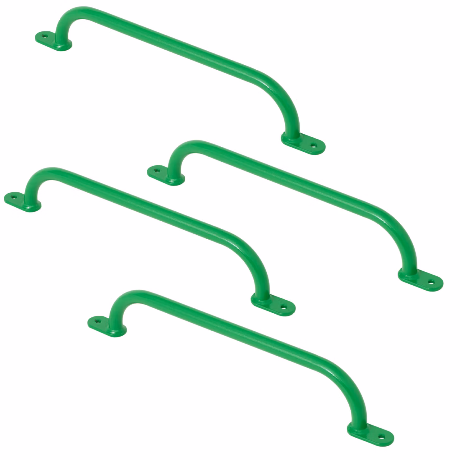 TRIBECCO prese per arrampicata per parchi giochi, strutture per arrampicata, letti alti e pareti da arrampicata indoor (550 mm verde lime, 4 pezzi)