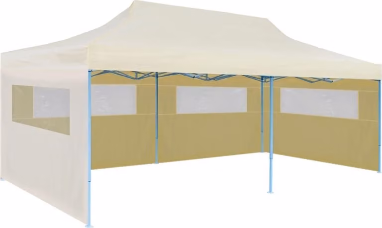 Tenda per Feste Pop-Up Pieghevole Crema 3 x 6 m