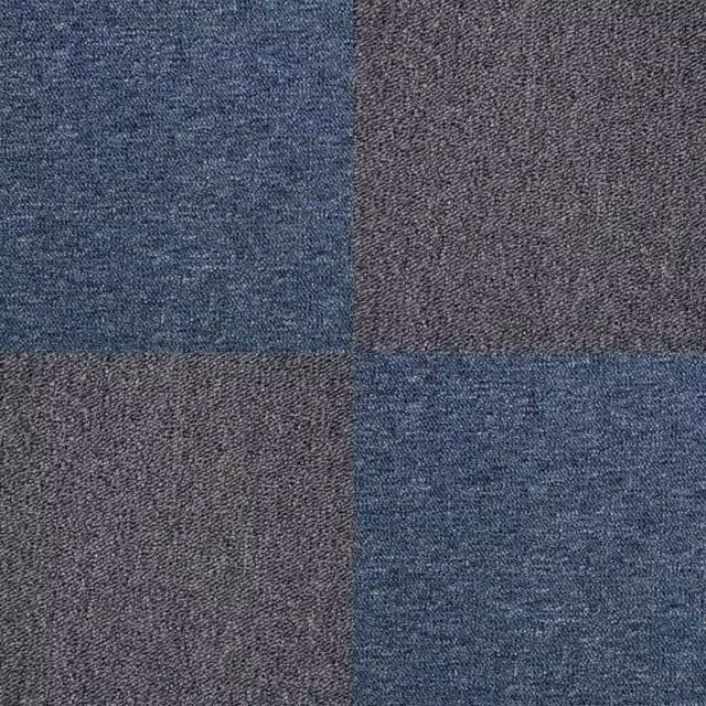 Moquette a quadrotte autoposanti MonsterShop moderna, disponibile in nero o blu, L/P: 50 x 50 cm, confezione da 20 pezzi per 5mq