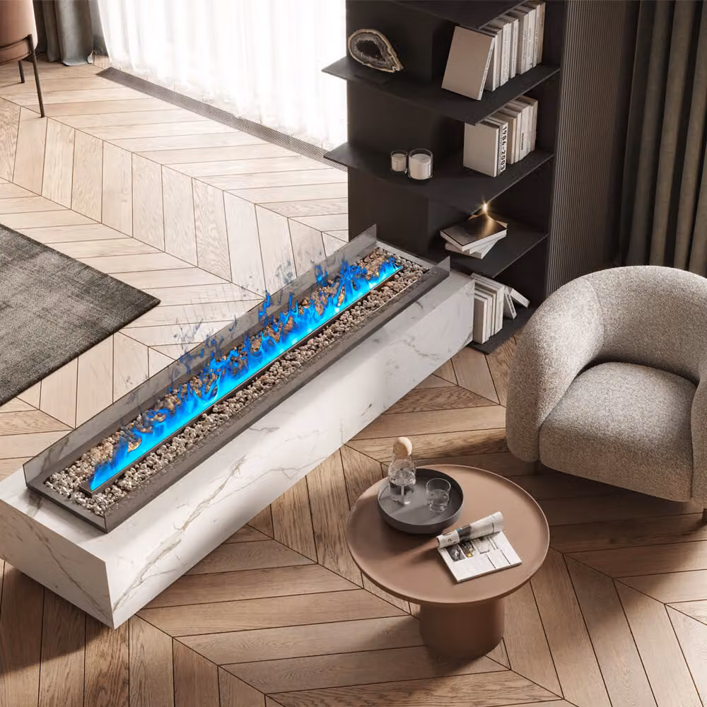 Camino elettrico 3D a vapore acqueo da incasso, Led, con l'app, ElectricSun MISTique Grande 150 cm