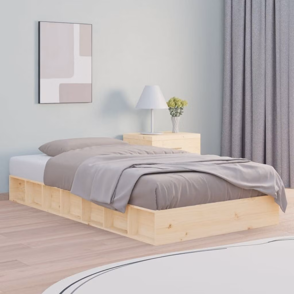 The Living Store Letto in legno massiccio 75x190 cm