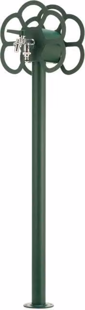Fontana da Giardino con Rubinetto e Portatubo Integrato Belfer 42/SRF Verde