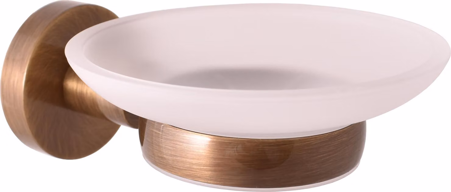 Slezák-RAV: Portasapone in vetro in ottone vecchio (bronzo) COLORADO COA0300SM