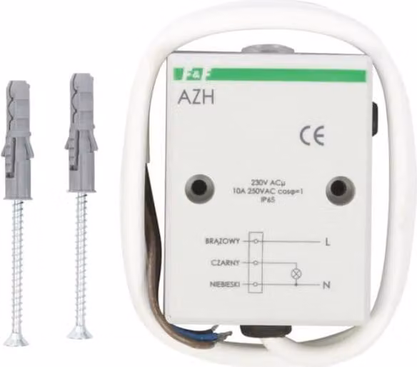 F&F | Sensore Crepuscolare AZH - IP65 - 230V - Controllo Automatico Della Luce - Impermeabile E Affidabile