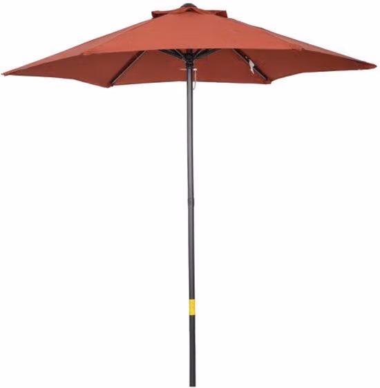 Grande ombrellone da spiaggia esagonale, 196 cm, pieghevole, reversibile, rosso vino, stabile, resistente al vento