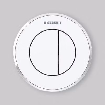 COMANDO PNEUMATICO AD INCASSO DOPPIOTASTO BI-COLOR "TIPO 01" PER SIGMA8 Bianco/ Cromo/ Bianco