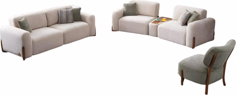 Sofagarnitur 3+2+1 Sitzer Set Design Sofa Polster Couchen Couch Modern Luxus