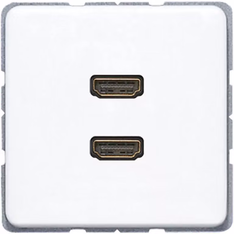Jung MACD1133WW 2 x HDMI bianco alpino