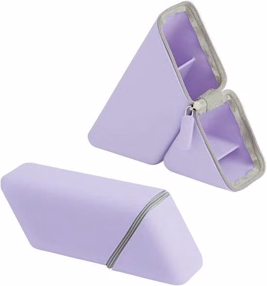 Portapenne in silicone - portatile - piccolo, nero