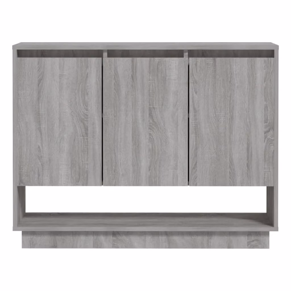 Buffet credenza Sonoma grigio in legno ingegnerizzato per cucina e soggiorno L: 97 cm, P: 31 cm, H: 75 cm – 2