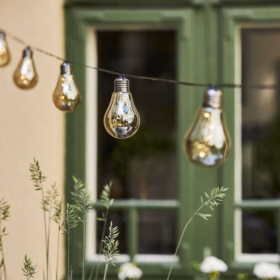 Ghirlanda da giardino 10 luci LED Rugiada GLOW