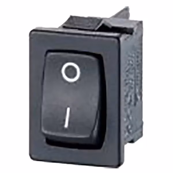 Bachmann 924.185, Interruttore a bilanciere, 2P, nero, 250 V, 10 A