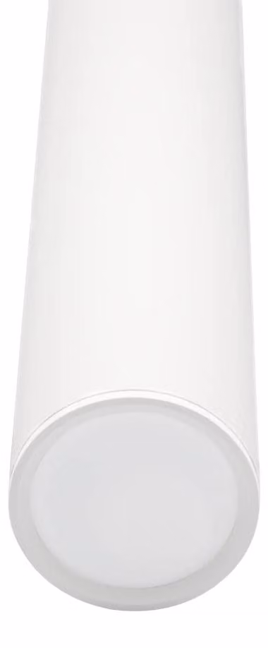 Lampada a sospensione cilindrica bianca Eurekaled (30 cm) con attacco GU10, modello SOSPENS-30CM-BIA