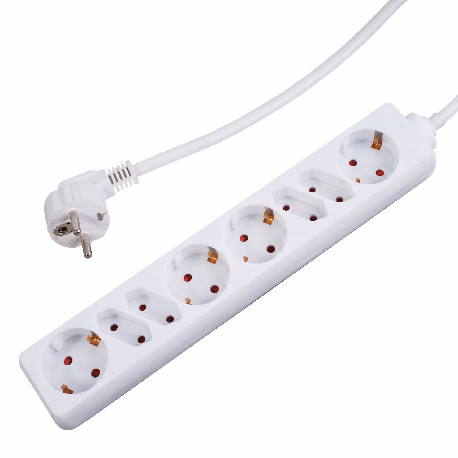 presa multipla a 8 vie 1,4 m bianco