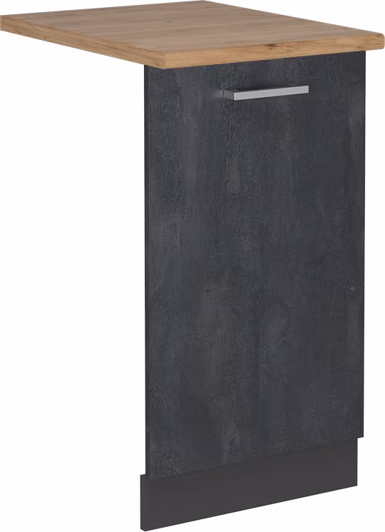Pannello frontale della lavastoviglie Vicco R-Line Calce nera 45 cm , PL Rovere, Model 55101