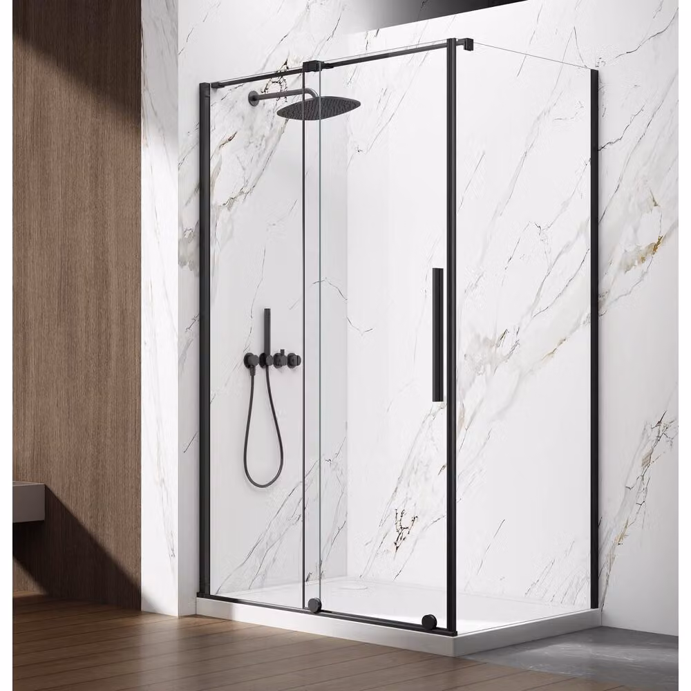 SPIRIT BLACK Box doccia rettangolare 1000x1000 mm, versione sinistra/destra