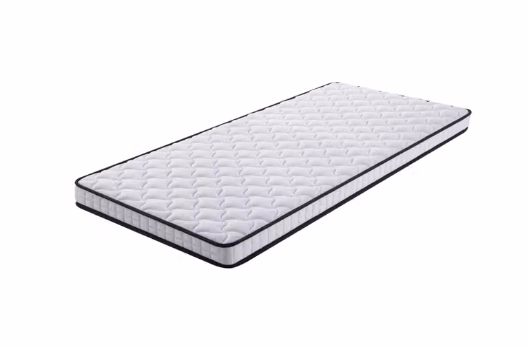 Materasso a molle insacchettate Merax, 90x200 cm, livello di rigidità H3, altezza 10 cm, materasso ergonomico con supporto lombare e riduzione della pressione, materasso a rotolo, colore bianco