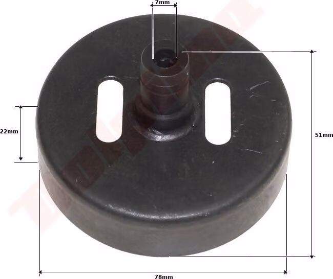 Tamburo di frizione per decespugliatori 78X22X51X7T