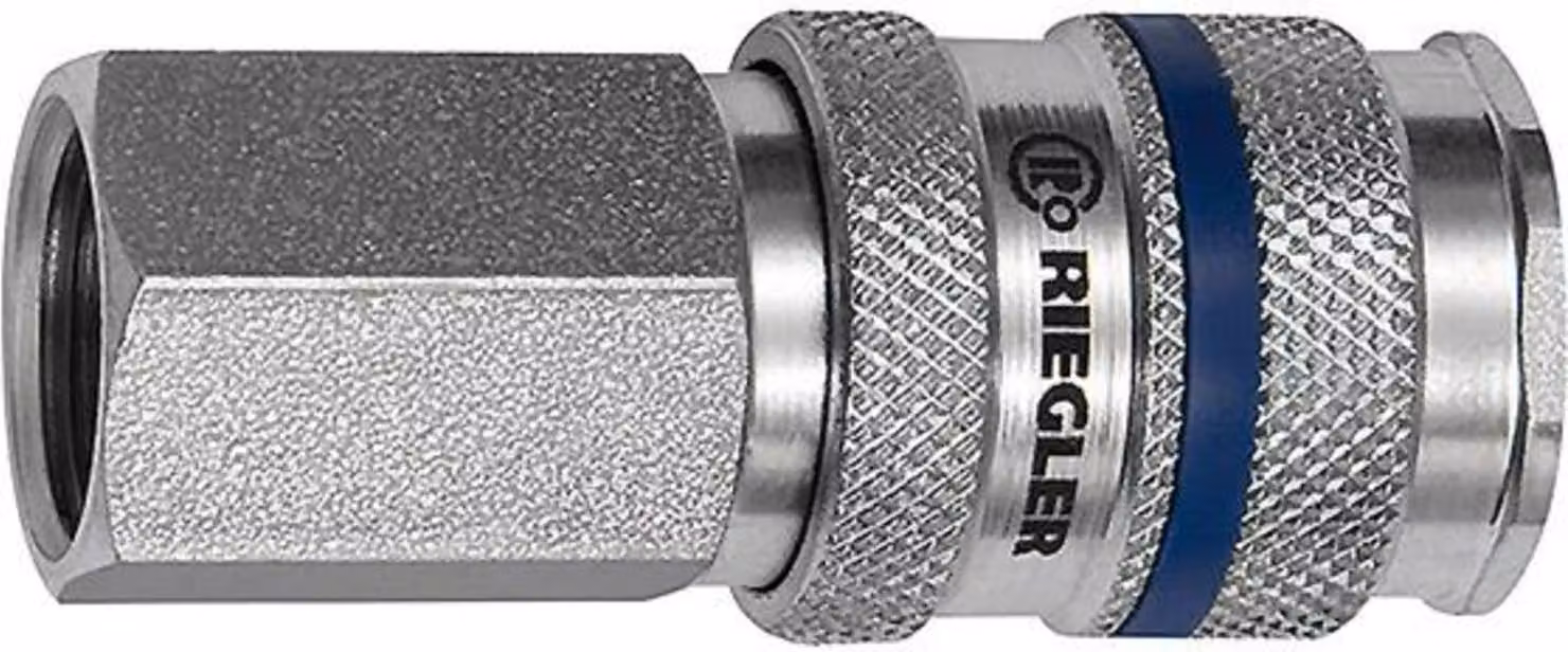 Riegler attacco rapido NW 7.8 acciaio G 1/4 IG - 141515