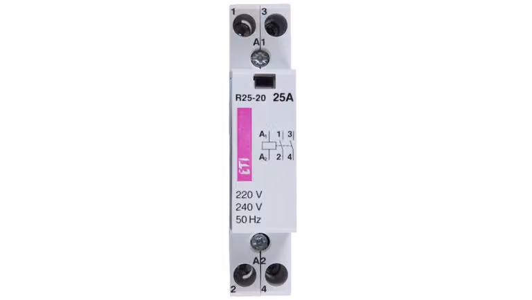 ETI Polam | Interruttore Modulare R 25-20 - 230V - 2P - 25A - Alte Prestazioni - IP20 - Affidabile
