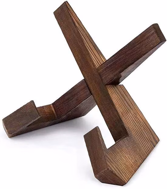 Scaffale in legno massello per libri di cucina - Scaffale a incasso per libri di cucina - Pratico vano porta libri di cucina - Ideale per la cucina - Dimensioni 21,5 x 16,5 x 12,5 cm - Scaffale in legno massello sostenibile