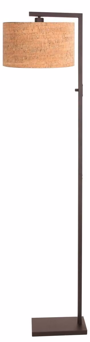 Lampada da terra - marrone - Stang - metallo tessile - lampada d'atmosfera - E27 - 4874CA - Steinhauer