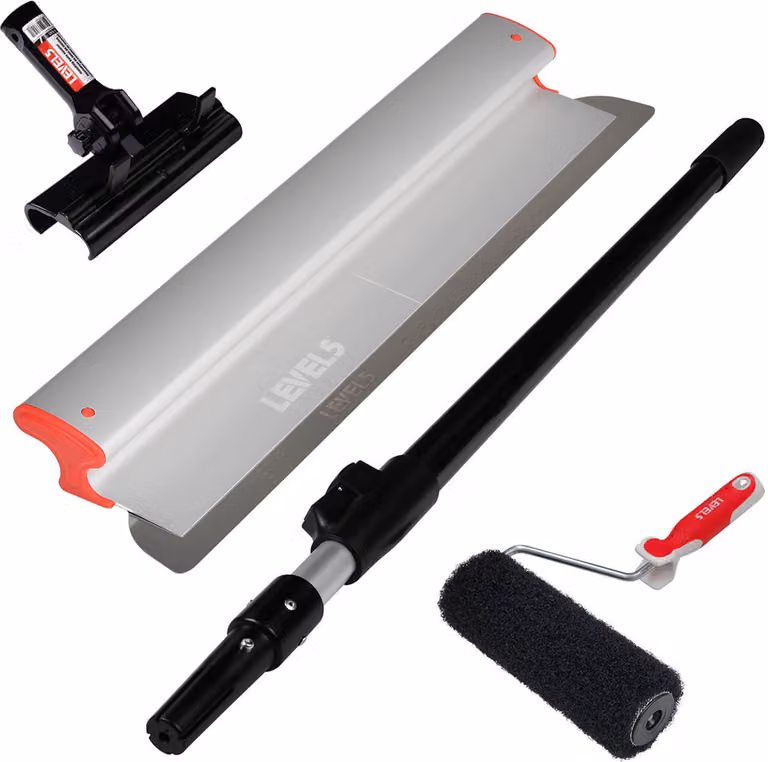 LEVEL5 Set per Drylining spatola per superfici 60 cm rullo adattatore manico 5-805