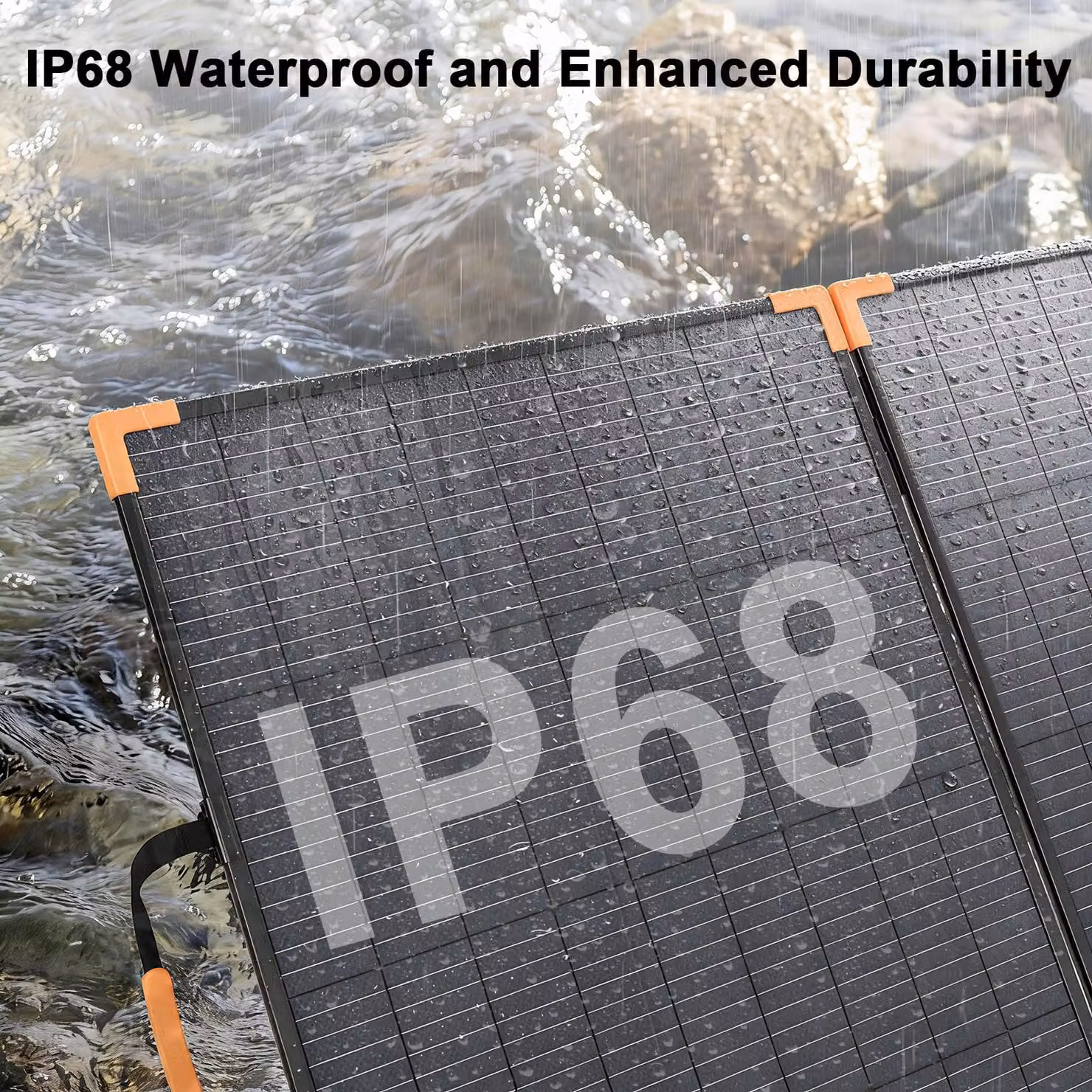 Pannello solare bifacciale pieghevole - Potenza: 100W - Grado di protezione IP68 (impermeabile) - Ideale per campeggio e camper