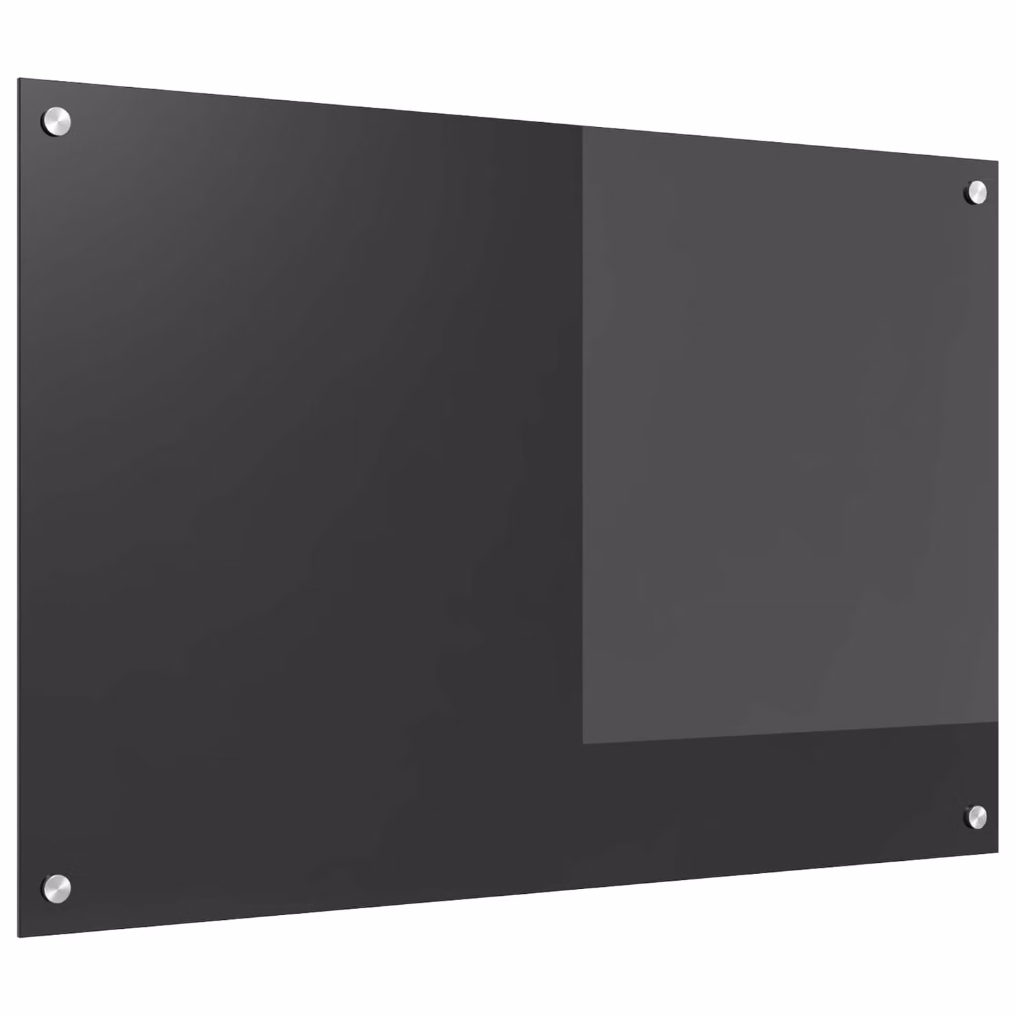 Schienale da cucina vidaXL in vetro temperato Grigio scuro L: 90 cm, H: 60 cm