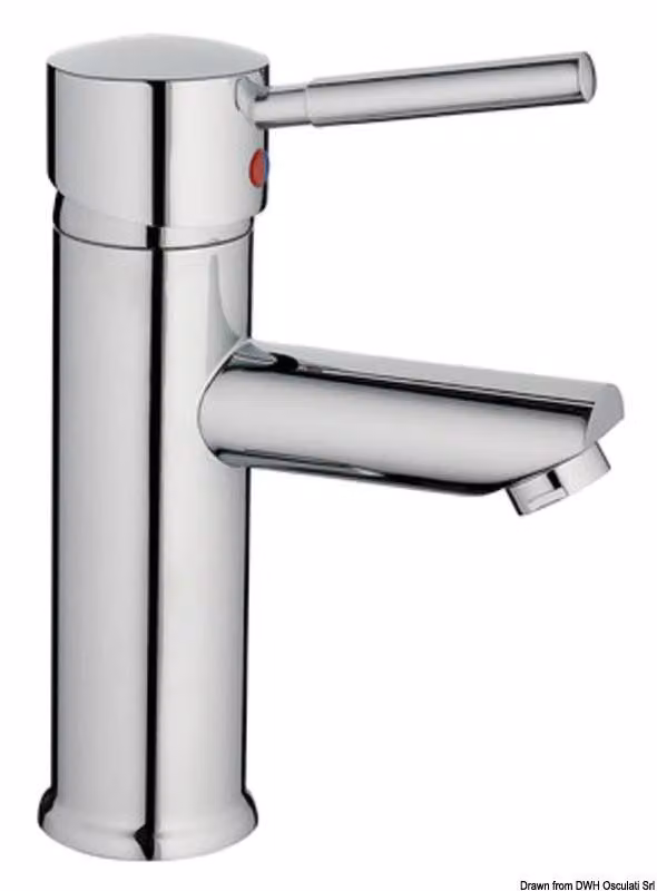 Miscelatore Diana per lavabo in ottone cromato, 1 pezzo