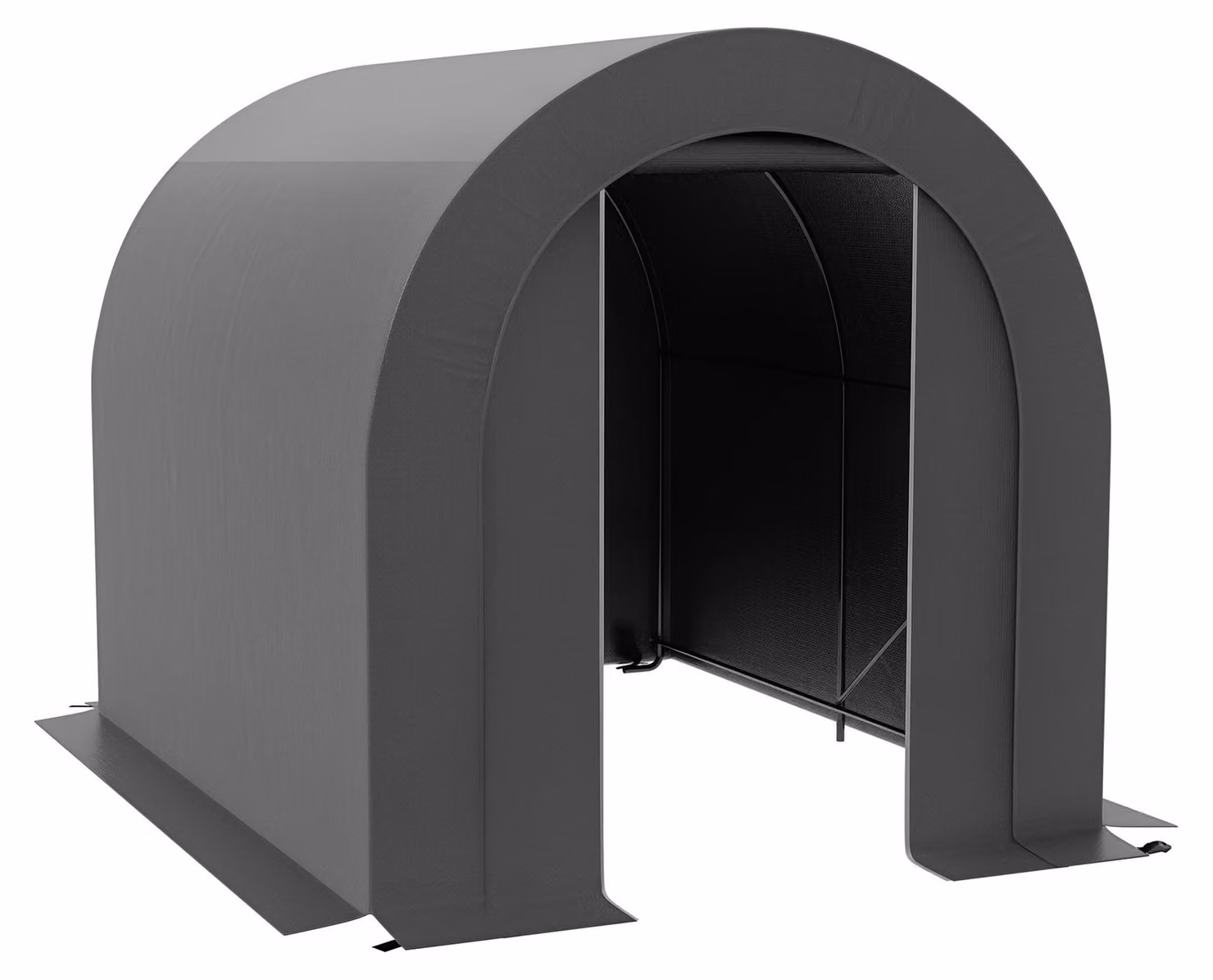 Tenda da giardino per ripostiglio - 2,4 x 1,8 x 1,9 metri - Realizzata in metallo e polietilene - Impermeabile