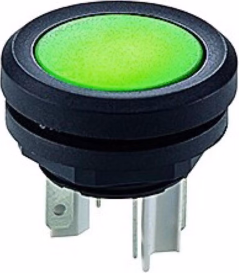 Georg Schlegel Pulsante luminoso, 1S illuminabile, rotondo, mYnitron connettore piatto 2,8 mm x 0,5 mm - 1 pezzo