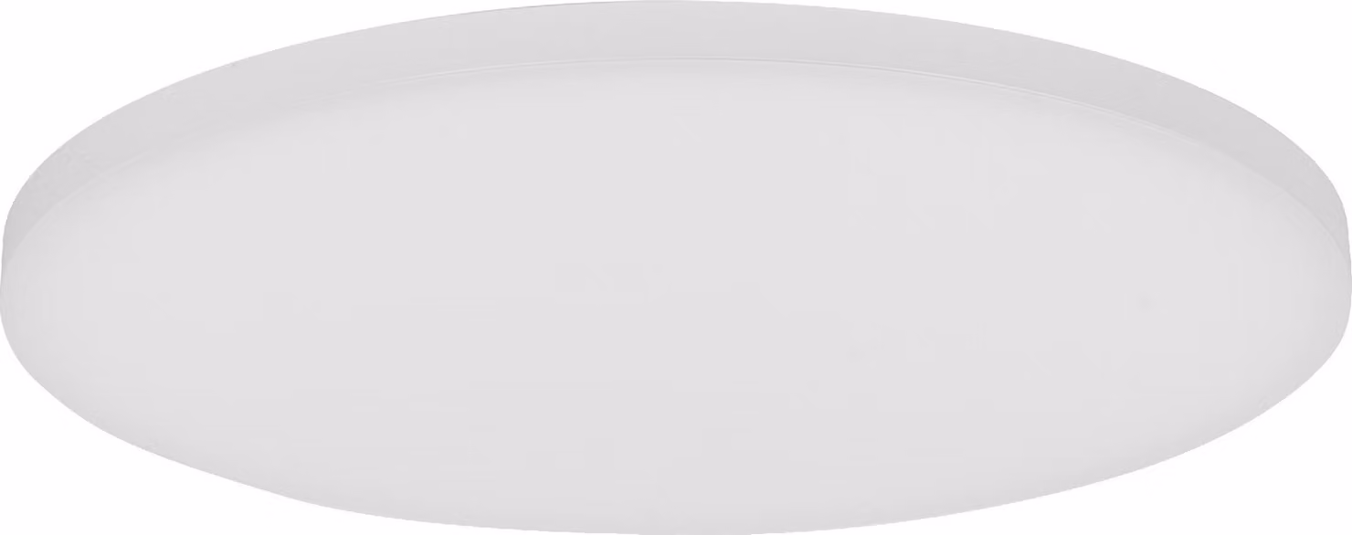 LEDVANCE Planon Frameless Apparecchio a pannello senza cornice di colore bianco con tecnologia LED avanzata, 28 W, forma rotonda (diametro 450 mm), colore della luce bianco caldo a 3000 K, corpo in alluminio