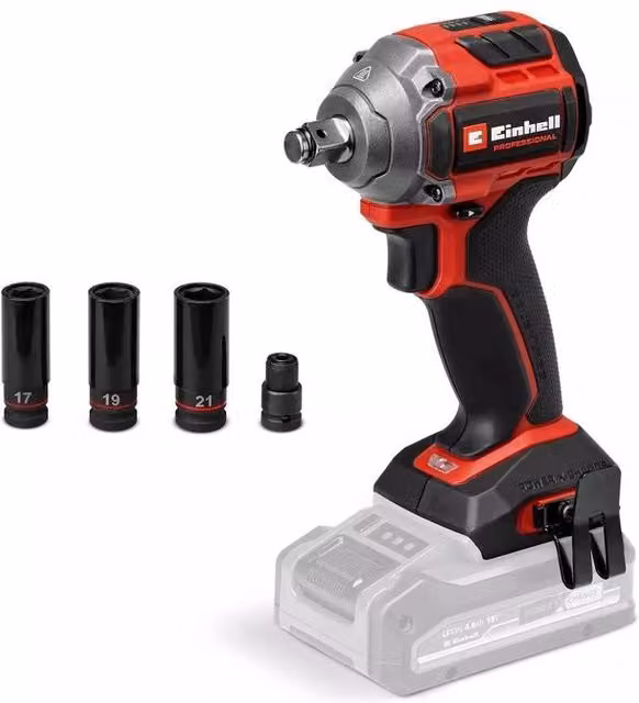 Einhell Professional Avvitatore a Percussione a Batteria 18 V Brushless 260 Nm con Mandrino 1-2'' (12,7 mm) Rosso e Nero