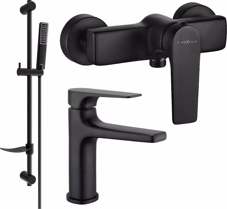 Mexen Lynx DF72 set doccia, nero - 745904DF72-70