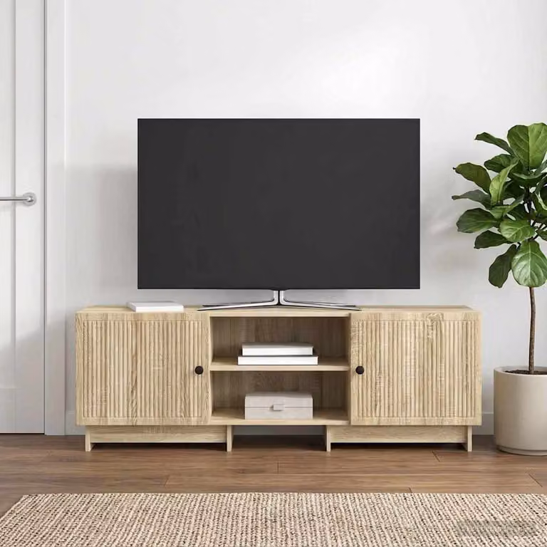 Mobile TV vidaXL in legno ingegnerizzato stile vintage, colore rovere Sonoma, L/P/H: 150 x 31 x 50 cm