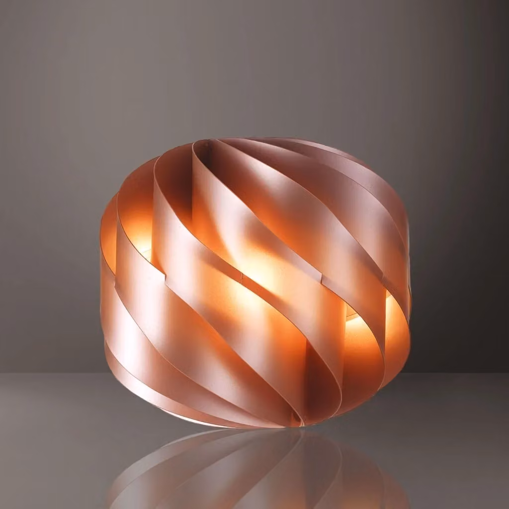 Lampada da Tavolo IPERBRIKO in Metallo Color Rame L: 40 cm, H: 38 cm – 2