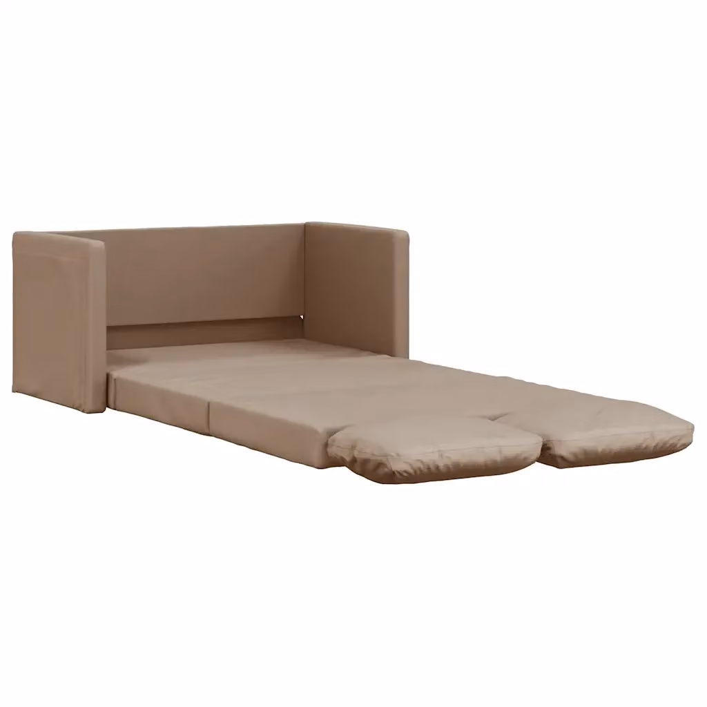 Divano Letto 2 in 1 vidaXL in Similpelle Beige con Struttura in Metallo L: 112 cm, P: 174 cm, H: 55 cm – 2