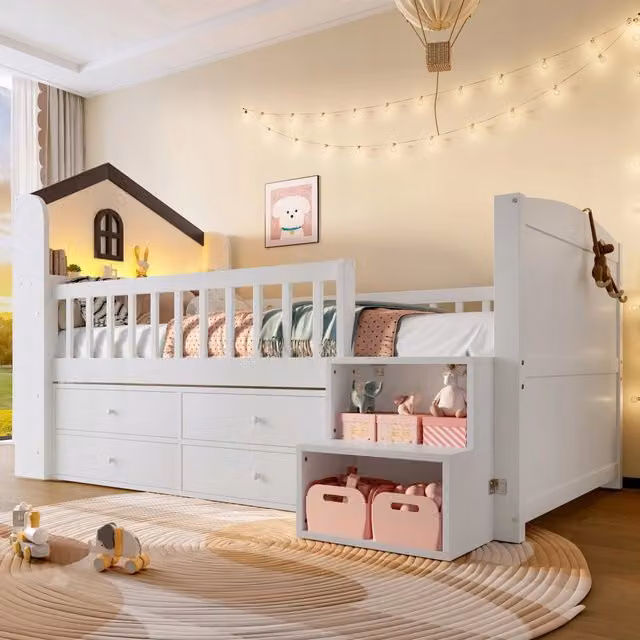 Letto a castello per bambini - Xylo - 90x200 - Bianco