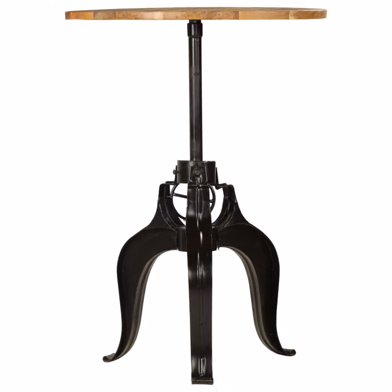 vidaXL Tavolo da bar in legno massiccio di mango 75x(76-110) cm