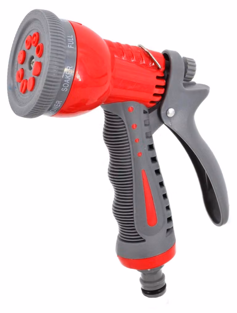 AW Tools - Pistola a spruzzo con tubo flessibile, plastica AW1577 (taglia unica) (grigio/rosso)