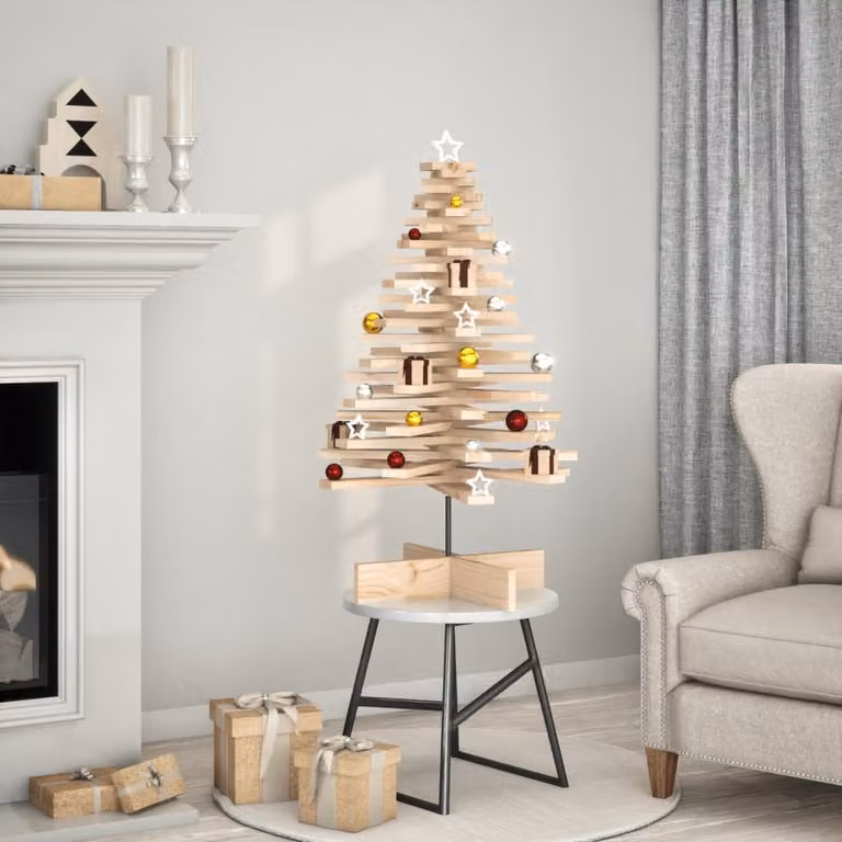 Maison Exclusive - Albero di Natale in legno da decorare 100 cm in legno massello di pino
